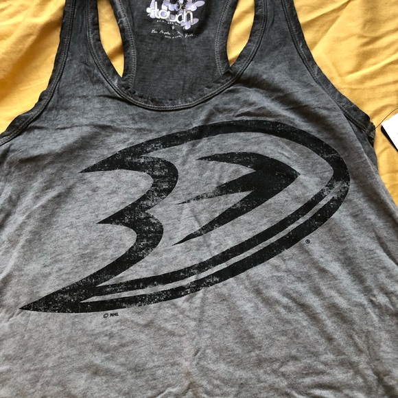 Women’s NHL Ice Hockey Anaheim Ducks Burnout Tank Top Small - Picture 2 of 5